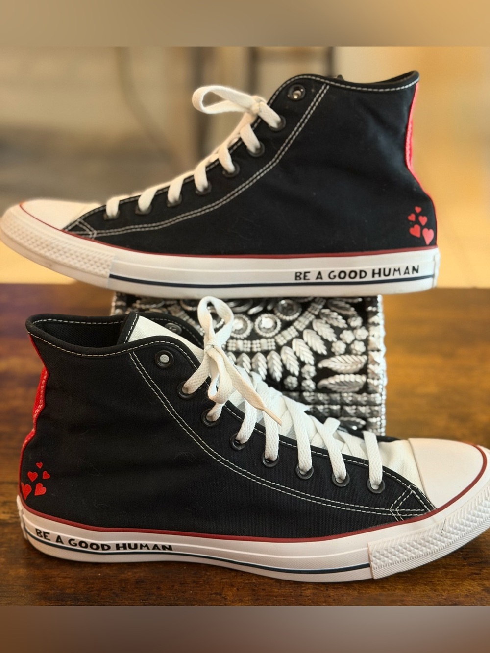 Converse Chuck Taylor All Star High Tops - "Be A Good Human"